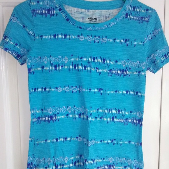 Blue patterned tee - Picture 2 of 2